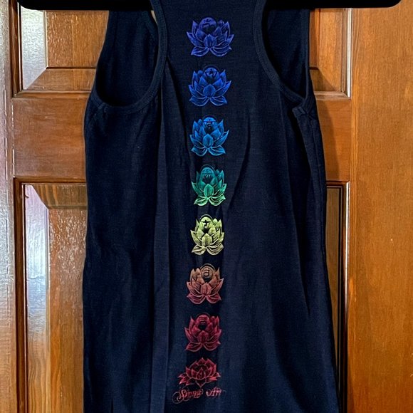 Sinn's Art Silkscreened Black & Multi-colored Tank Top (Small) - Picture 4 of 4